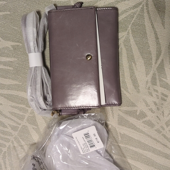 Bemuse Leather Crossbody Bag-Lavender - Picture 1 of 2